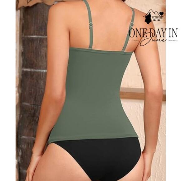 Aqua Eve Tankini Swimsuit Size L - Picture 2 of 7